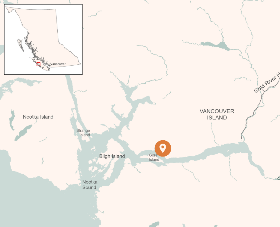 Map showing the location of the project within the region