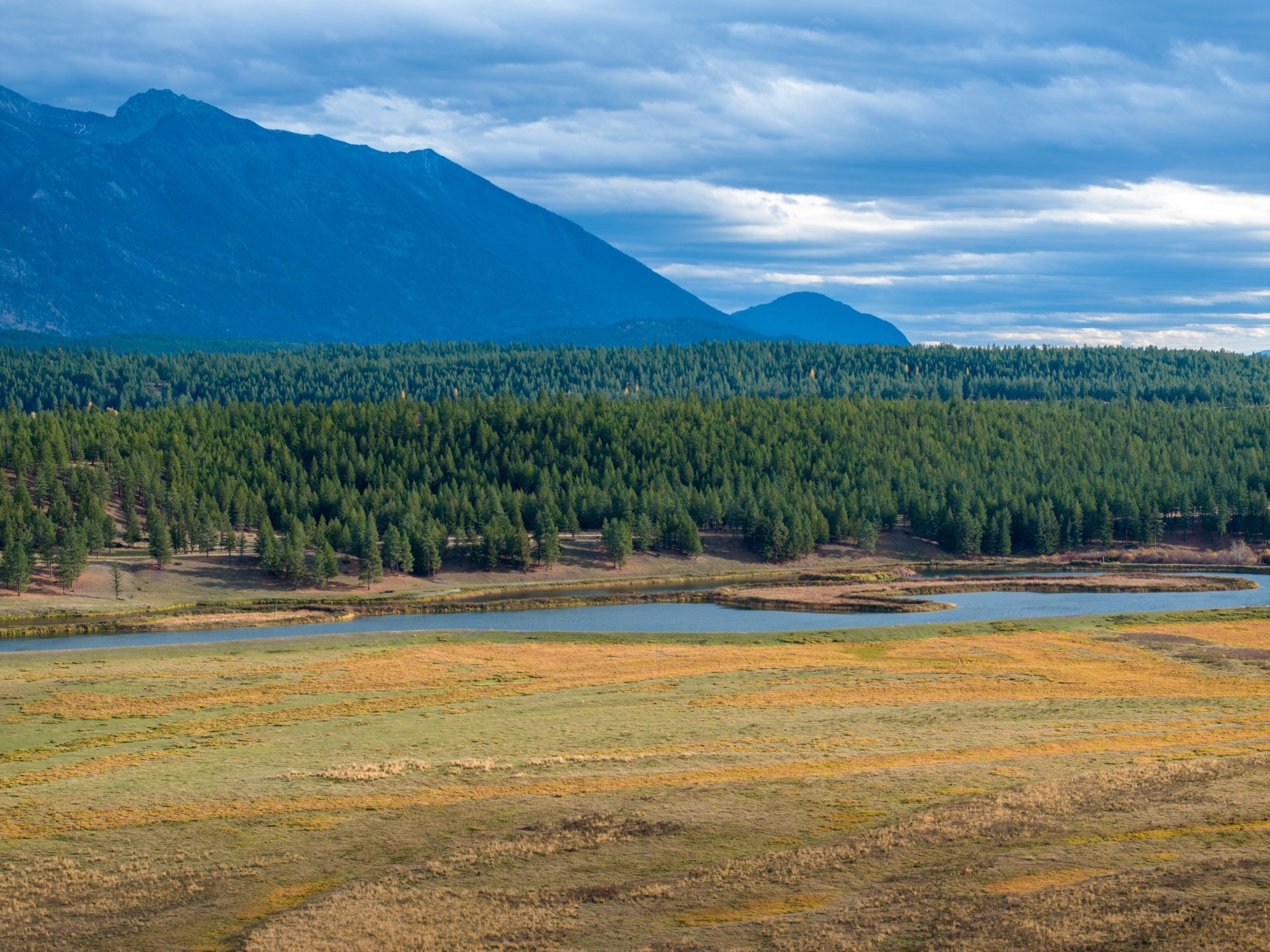 An expansive view across the Okanagan landscape